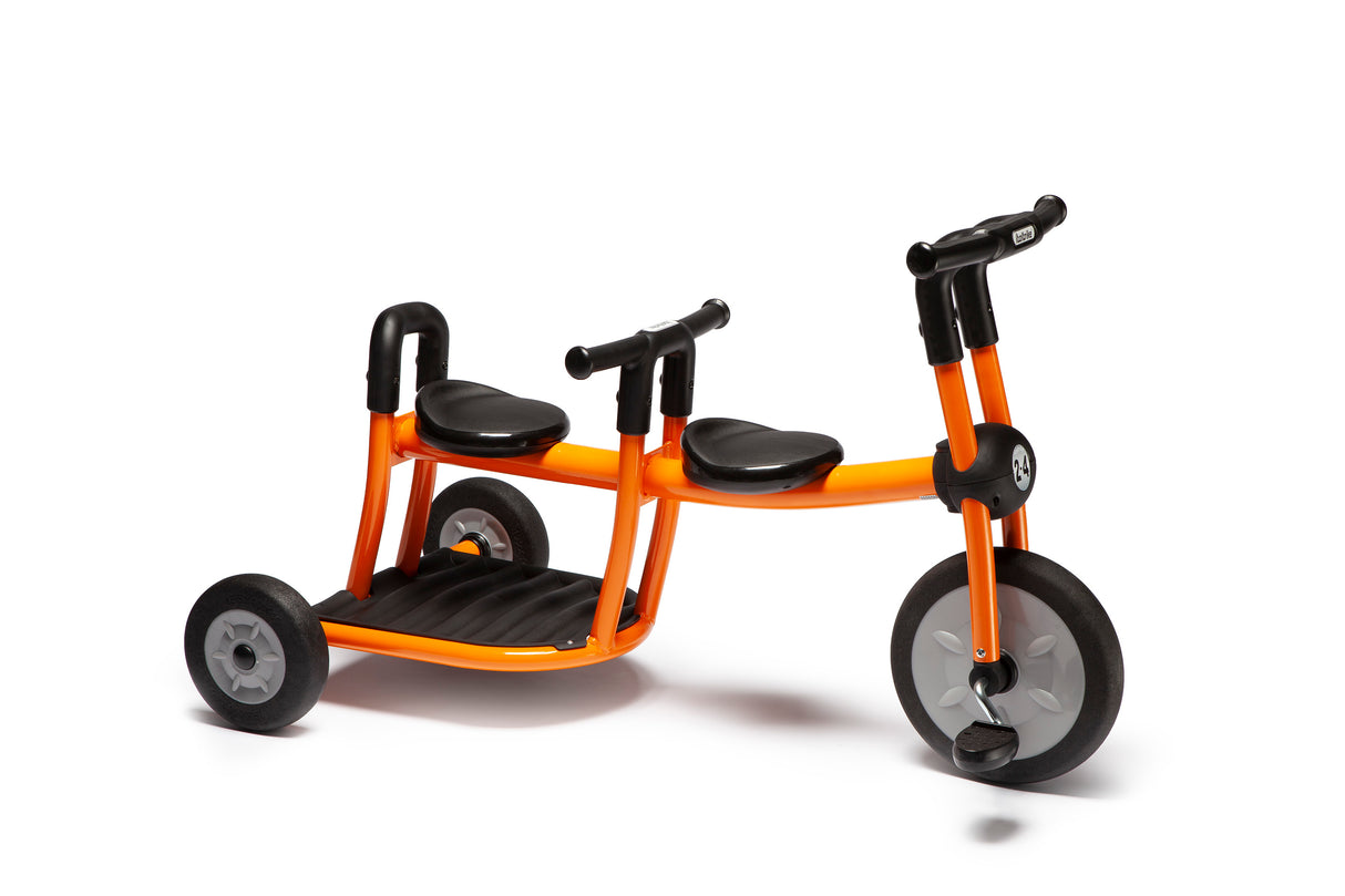 Italtrike Pilot Double Seat Tricycle in Orange