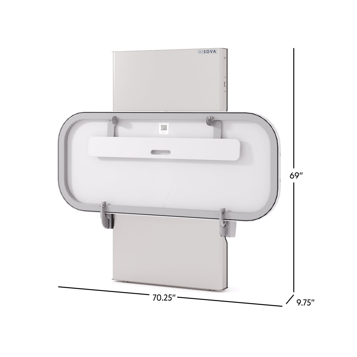 Ascent Universal Changing Station product dimensions closed