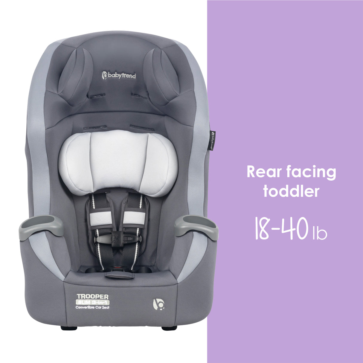 Baby Trend® Trooper™ SLIM 3-in-1 Convertible Car Seat