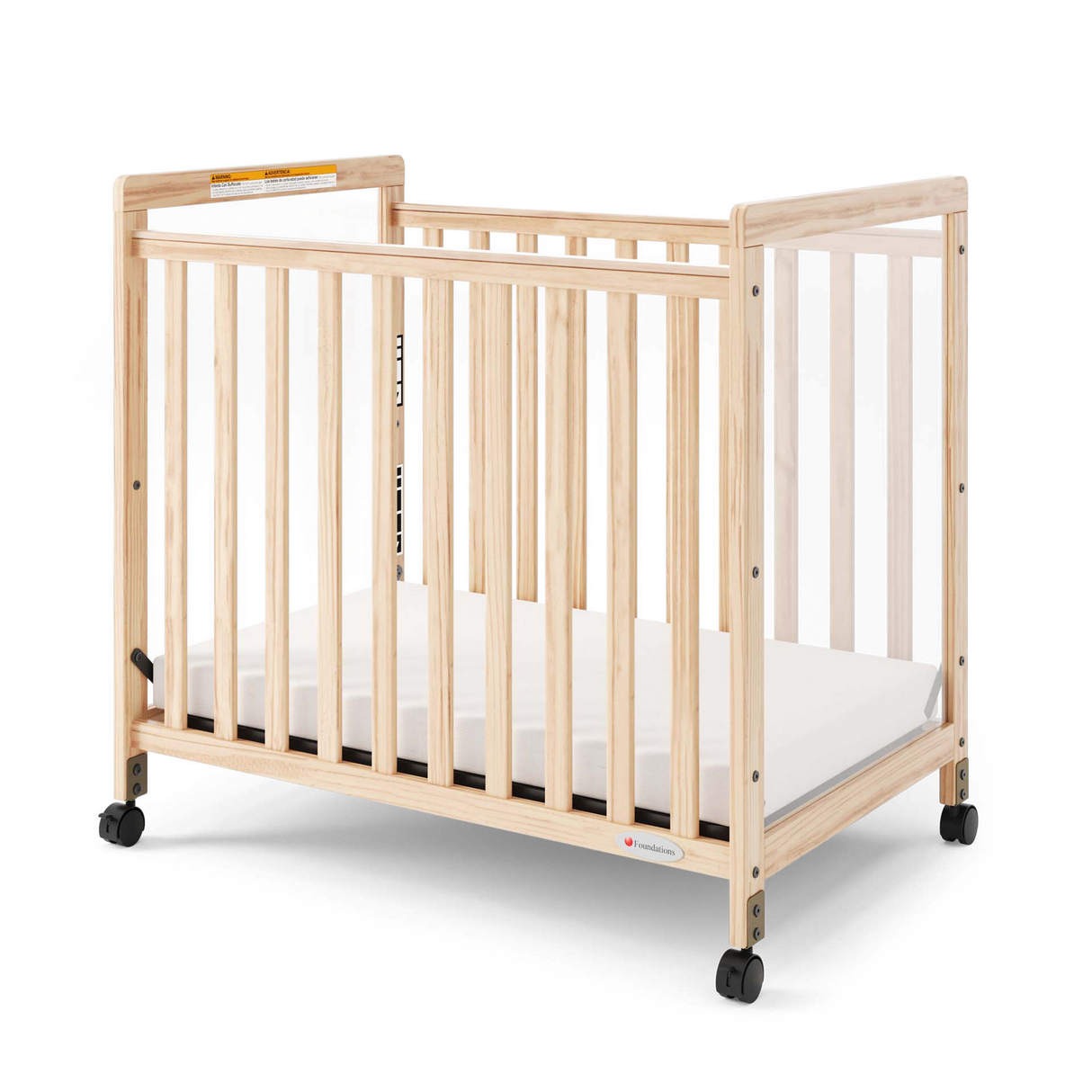 SafetyCraft Fixed-Side Compact Wood Crib