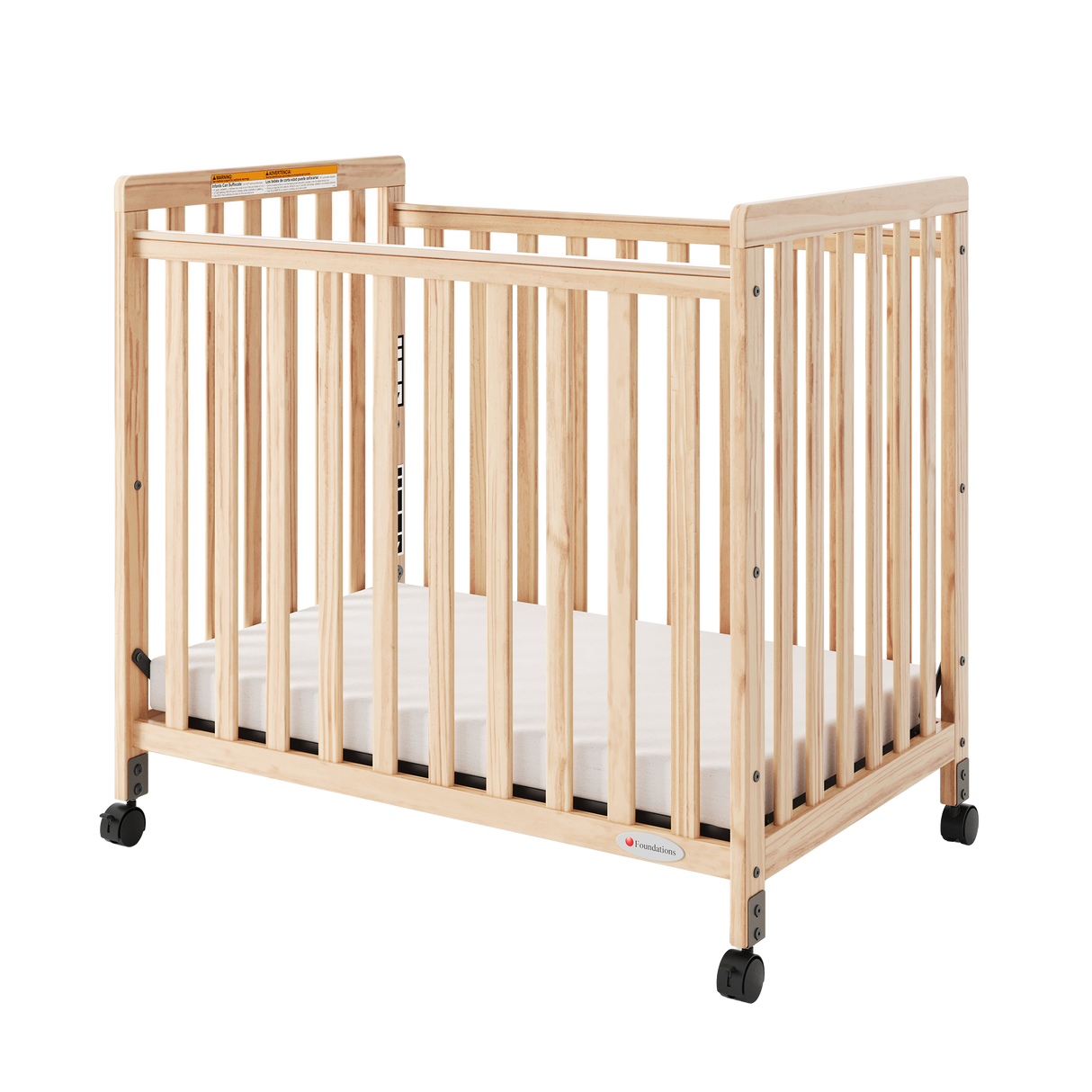 SafetyCraft Fixed-Side Compact Wood Crib