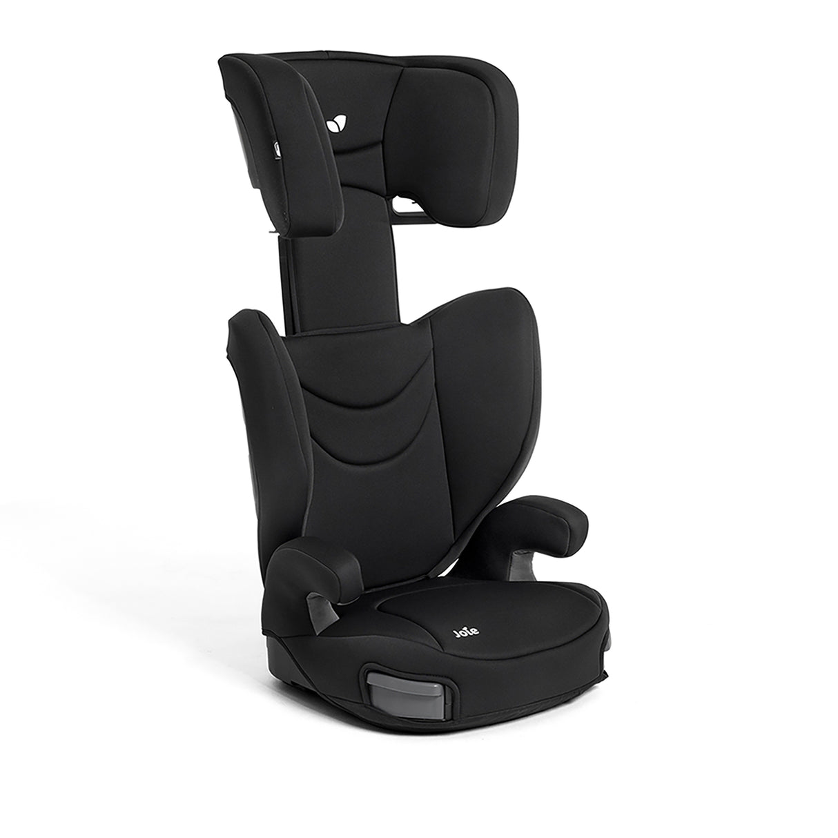 Black car seat on a white background