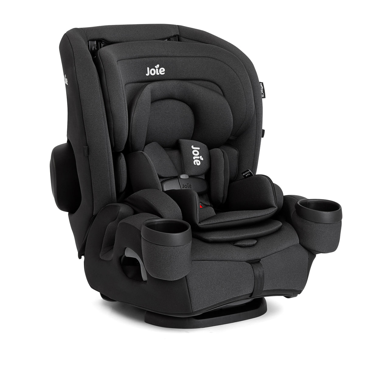 Black Joie car seat on a white background