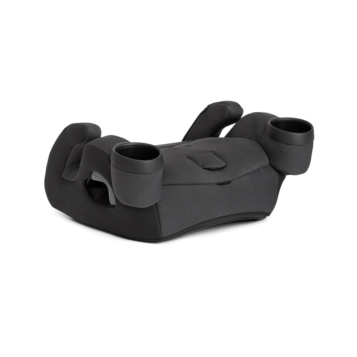 Black car seat base on a white background