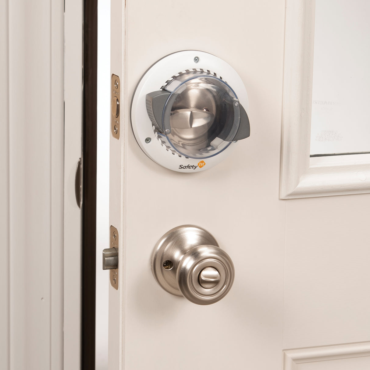 deadbolt lock on a door