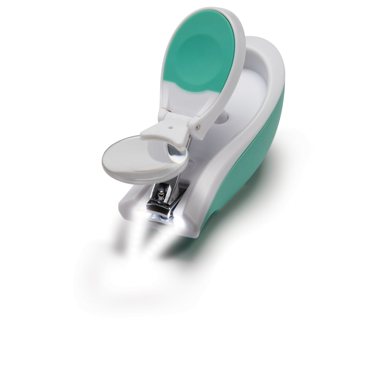 green and white baby nail clippers
