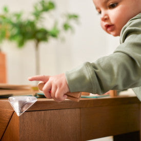 soft corner guard in use with a child