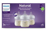 Philips Avent Natural 4 oz Clear Bottle 3pk Case of 6