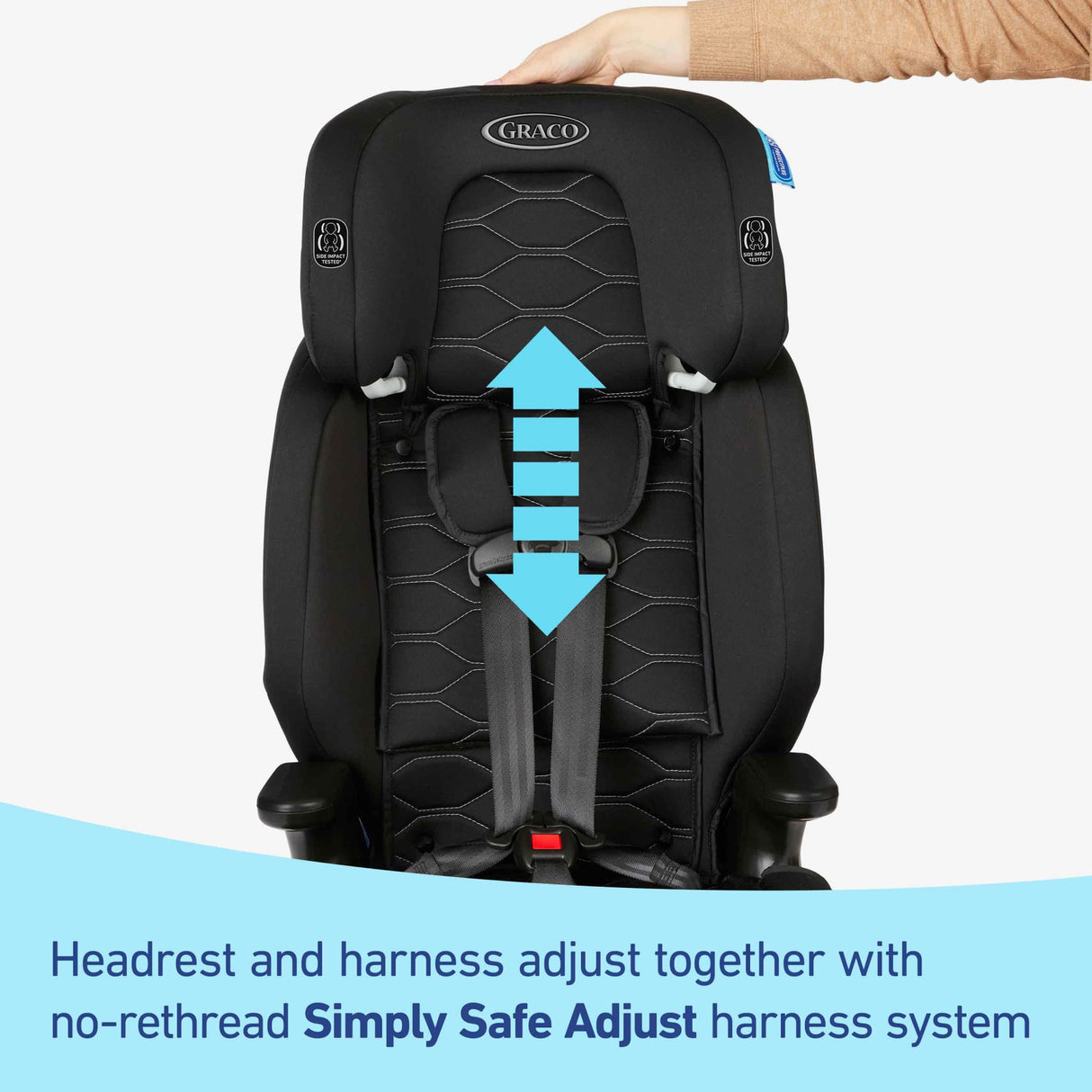 The Graco® Nautilus® 2.0 LX ft. InRight™ LATCH 3-in-1 Harness Booster Car Seat
