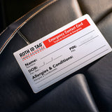 Roth ID Car Seat Tag Pack of 25