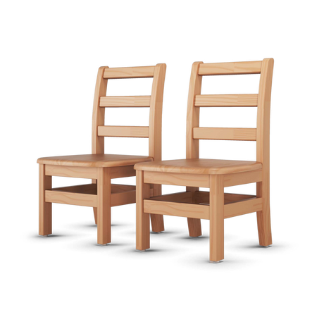 Little Scholars Kids School Chairs, 2pk