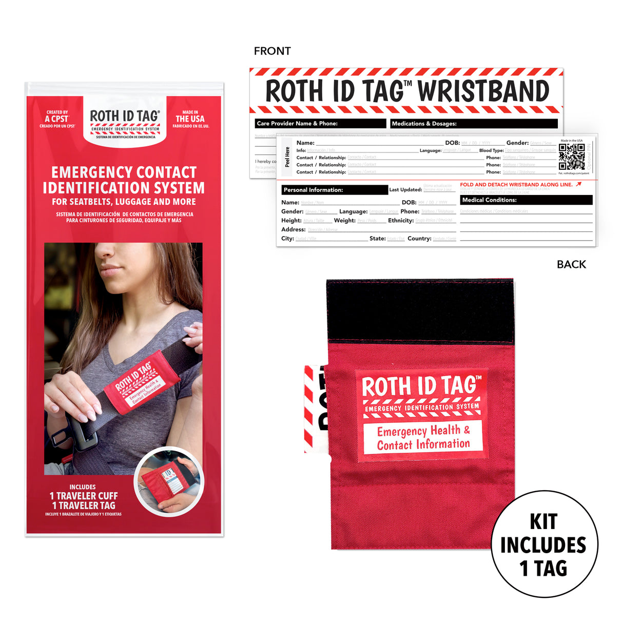 Roth ID Traveler Tag Pack of 25