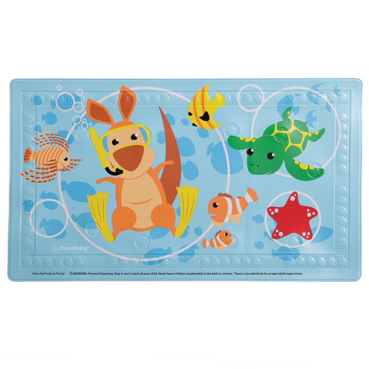 baby bathmat with fu animals and characters
