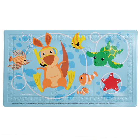 baby bathmat with fu animals and characters