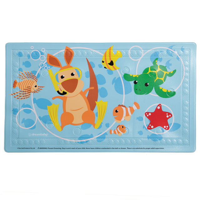 baby bathmat with fu animals and characters