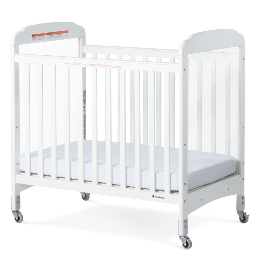 Foundations Next Gen Serenity Clearview White Compact Crib