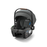 Gray Graco car seat on a white background