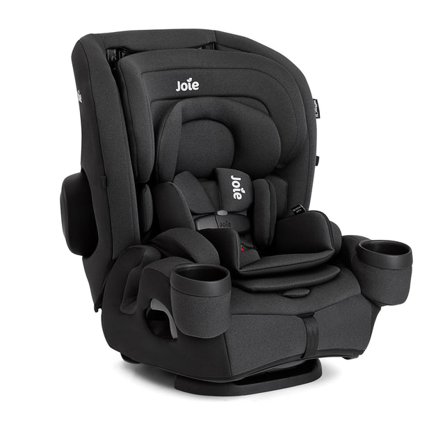 Black Joie car seat on a white background