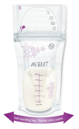 breast milk bag on a white background