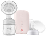 Philips Avent breast pump set on a white background