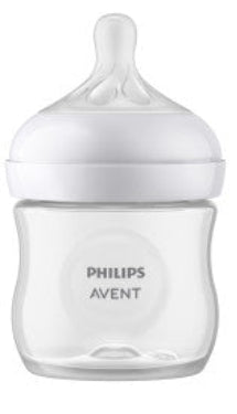 Philips Avent baby bottle on a white background