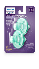 Philips Avent Soothie pacifiers in packaging on a white background