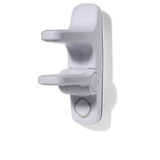 White door handle lock on a white background