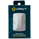 Safety 1st outlet cover with cord shortener packaging on a white background