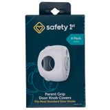 Packaging of Safety 1st Parent Grip Door Knob Covers on a white background